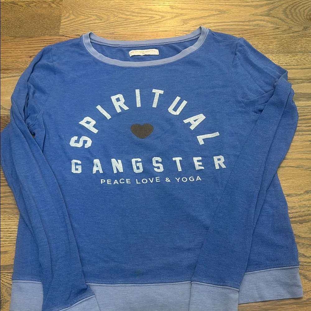 Spiritual Gangster Blue Sweater